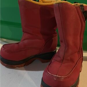 Toddler Red Winter Boots